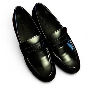 Banana Republic Black Leather Loafers